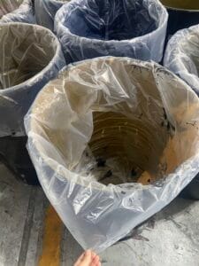 ถุงพลาสติกรองในถังขนาด 200 ลิตร