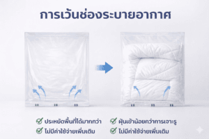 การระบายอากาศโดยการเว้นช่องรอยซีล