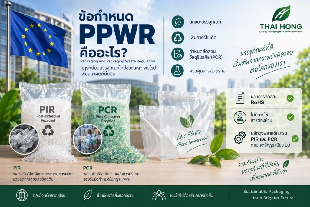 PPWR ข้อกำหนด PPWR คืออะไร
